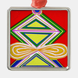 HALU HALOO Karuna Reiki - Stativ-Dreieck-Symbole Silbernes Ornament