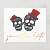 haluzwischen Save the Date Goldhandschriftkarte (Vorderseite)