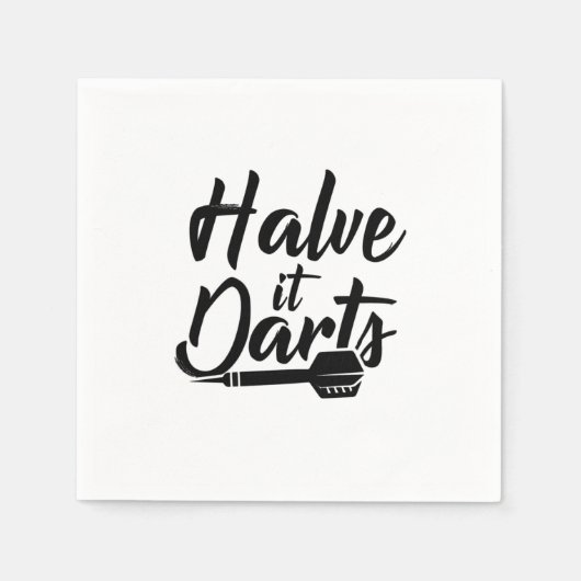 Halve it Darts Serviette (Vorderseite)