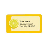 Halve Lemon Adressaufkleber (Vorne)