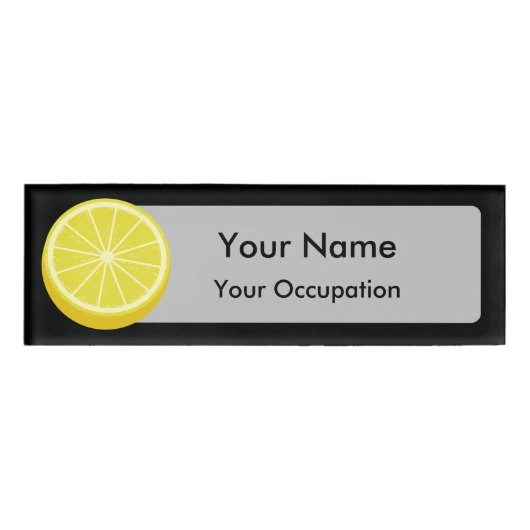 Halve Lemon Namenschild (Vorderseite)