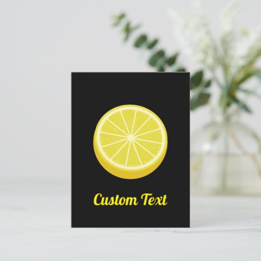 Halve Lemon Postkarte (Stehend Vorderseite)