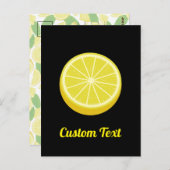 Halve Lemon Postkarte (Vorne/Hinten)