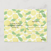 Halve Lemon Postkarte (Rückseite)