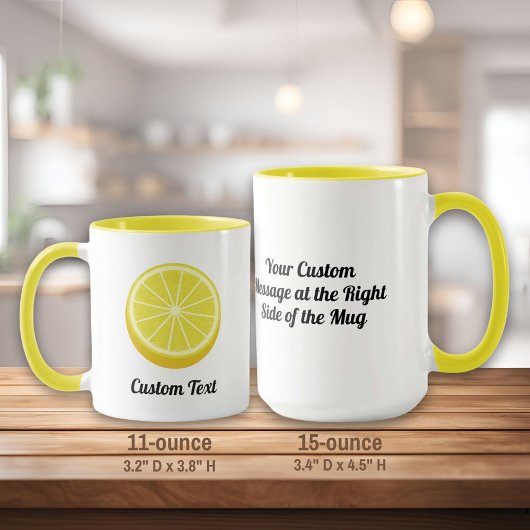 Halve Lemon Tasse