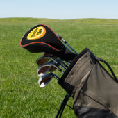 Halve Orange Golf Headcover (In SItu)