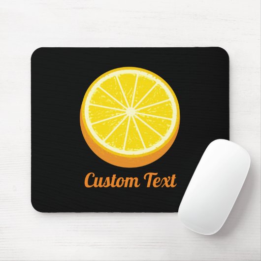 Halve Orange Mousepad (Mit Mouse)