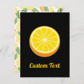 Halve Orange Postkarte (Vorne/Hinten)