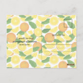 Halve Orange Postkarte (Rückseite)