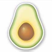 Halved Avocado Aufkleber (Vorderseite)