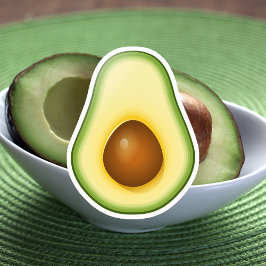 Halved Avocado Aufkleber