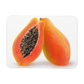 Halved Papaya Magnet (Horizontal)