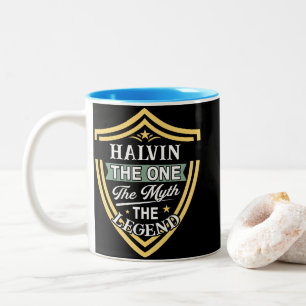Halvin Der Eine Der Mythos Die Legende Zweifarbige Tasse