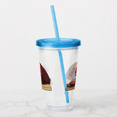 Ham Cartoon-Abbildung Acryltrinkbecher (Links)