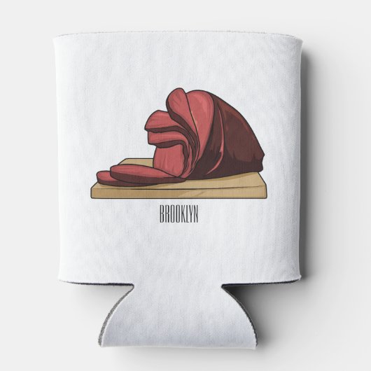 Ham Cartoon-Abbildung Dosenkühler (Rückseite)