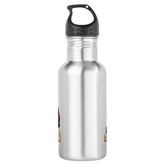 Ham Cartoon-Abbildung Edelstahlflasche (Rückseite)