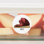 Ham Cartoon-Abbildung Etiketten (Befestigt)