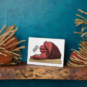 Ham Cartoon-Abbildung Fotoplatte (Seite)