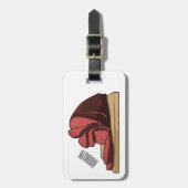 Ham Cartoon-Abbildung Gepäckanhänger (Vorderseite vertikal)