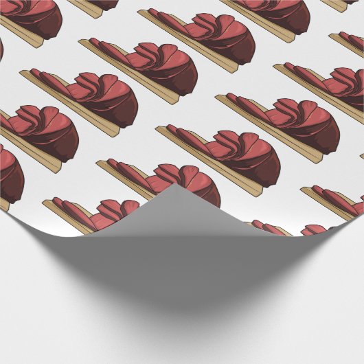 Ham Cartoon-Abbildung Geschenkpapier (Ecke)