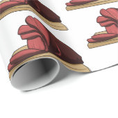 Ham Cartoon-Abbildung Geschenkpapier (Rolleneckpunkt)