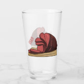 Ham Cartoon-Abbildung Glas (Rückseite)