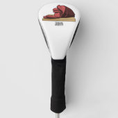 Ham Cartoon-Abbildung Golf Headcover (Vorderseite)
