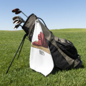 Ham Cartoon-Abbildung Golfhandtuch (Gras)
