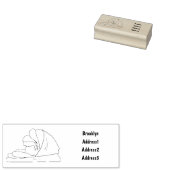 Ham Cartoon-Abbildung Gummistempel (Stempel)