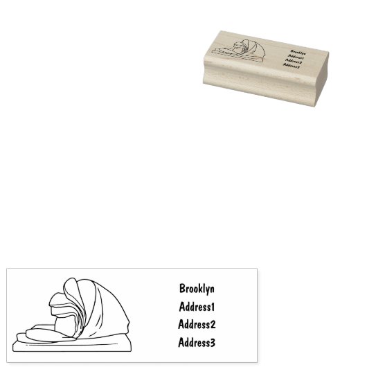 Ham Cartoon-Abbildung Gummistempel (Stempel)