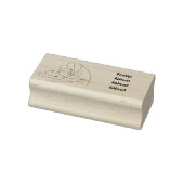 Ham Cartoon-Abbildung Gummistempel (Stempel)