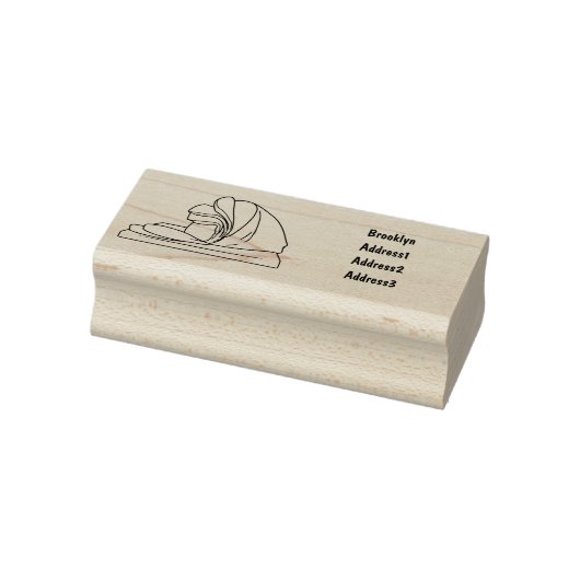 Ham Cartoon-Abbildung Gummistempel (Stempel)