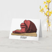 Ham Cartoon-Abbildung Karte (Gelbe Blume)