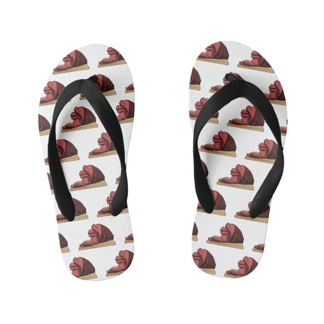 Ham Cartoon-Abbildung Kinderbadesandalen (Fußbett)