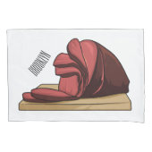 Ham Cartoon-Abbildung Kissenbezug (Vorderseite)