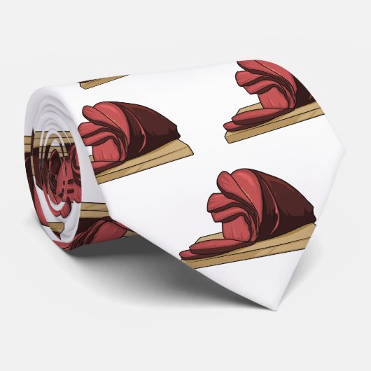 Ham Cartoon-Abbildung Krawatte (Gerollt)