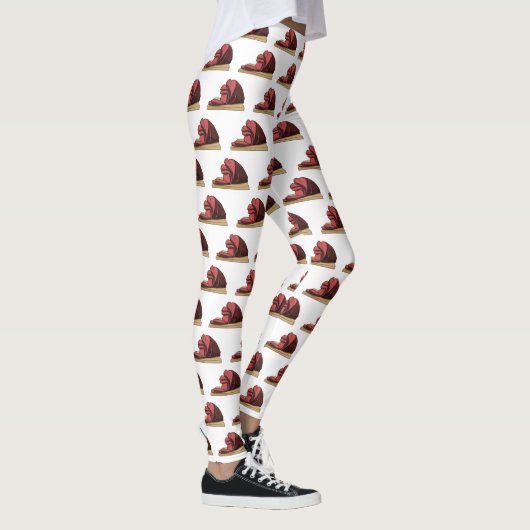 Ham Cartoon-Abbildung Leggings (Rechts)