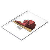 Ham Cartoon-Abbildung Notizblock (Linke Seite)