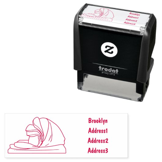 Ham Cartoon-Abbildung Permastempel (Beispiel)