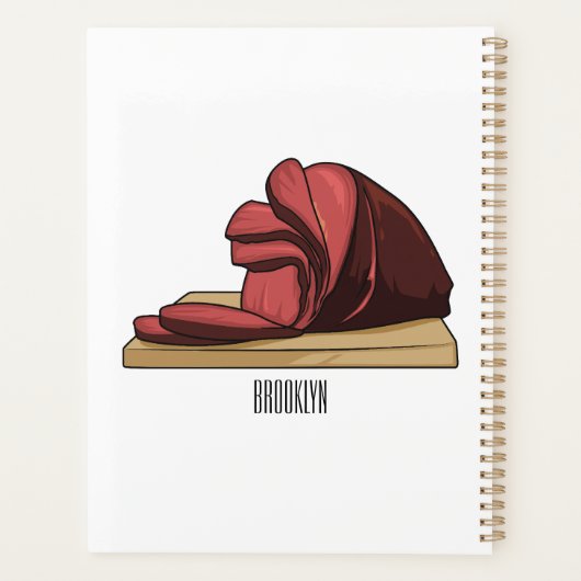 Ham Cartoon-Abbildung Planer (Rückseite)