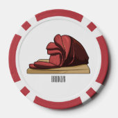 Ham Cartoon-Abbildung Pokerchips (Rückseite)