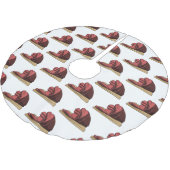 Ham Cartoon-Abbildung Polyester Weihnachtsbaumdecke (Schrägansicht)