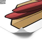 Ham Cartoon-Abbildung Poster (Ecke)