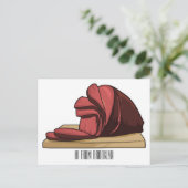 Ham Cartoon-Abbildung Postkarte (Stehend Vorderseite)