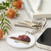 Ham Cartoon-Abbildung Schlüsselanhänger (Vorderseite rechts)