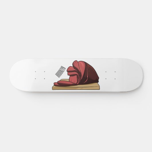 Ham Cartoon-Abbildung Skateboard (Horizontal)