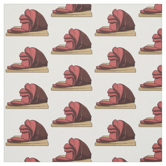 Ham Cartoon-Abbildung Stoff (Muster)
