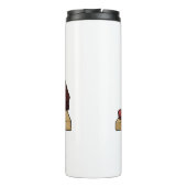 Ham Cartoon-Abbildung Thermosbecher (Rückseite)