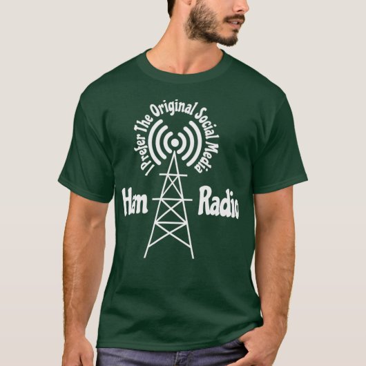 Ham CB Radio Gift Prefer Original Social Media T-Shirt (Vorderseite)