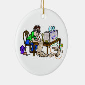 Ham Copying Message Weihnachtsschmuck (Rechts)